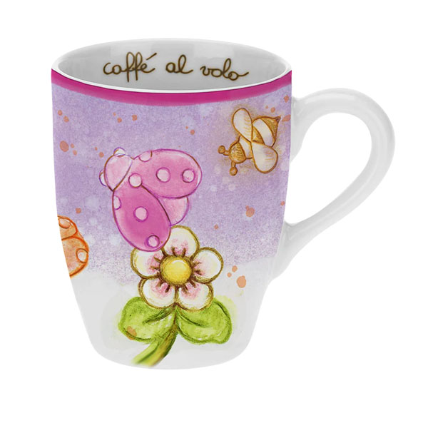 MUG COCCINELLE VIOLA - Luckyfarma.it
