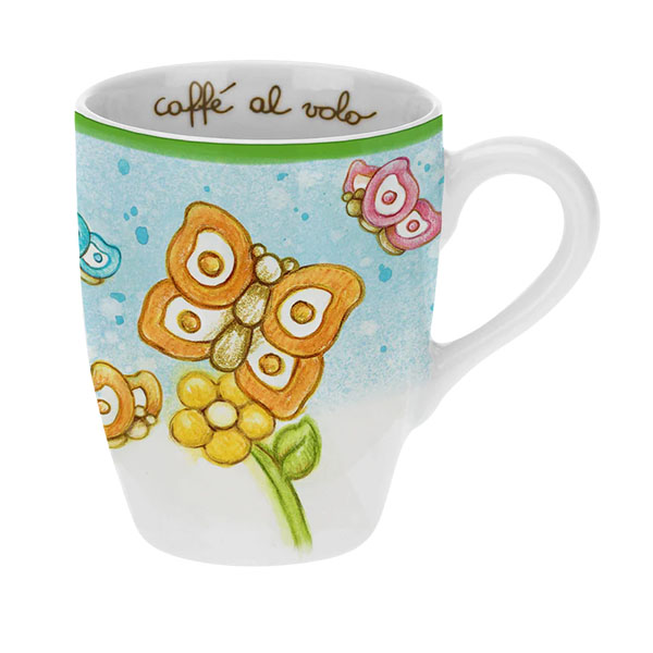 MUG FARFALLE AZZURRO - Luckyfarma.it