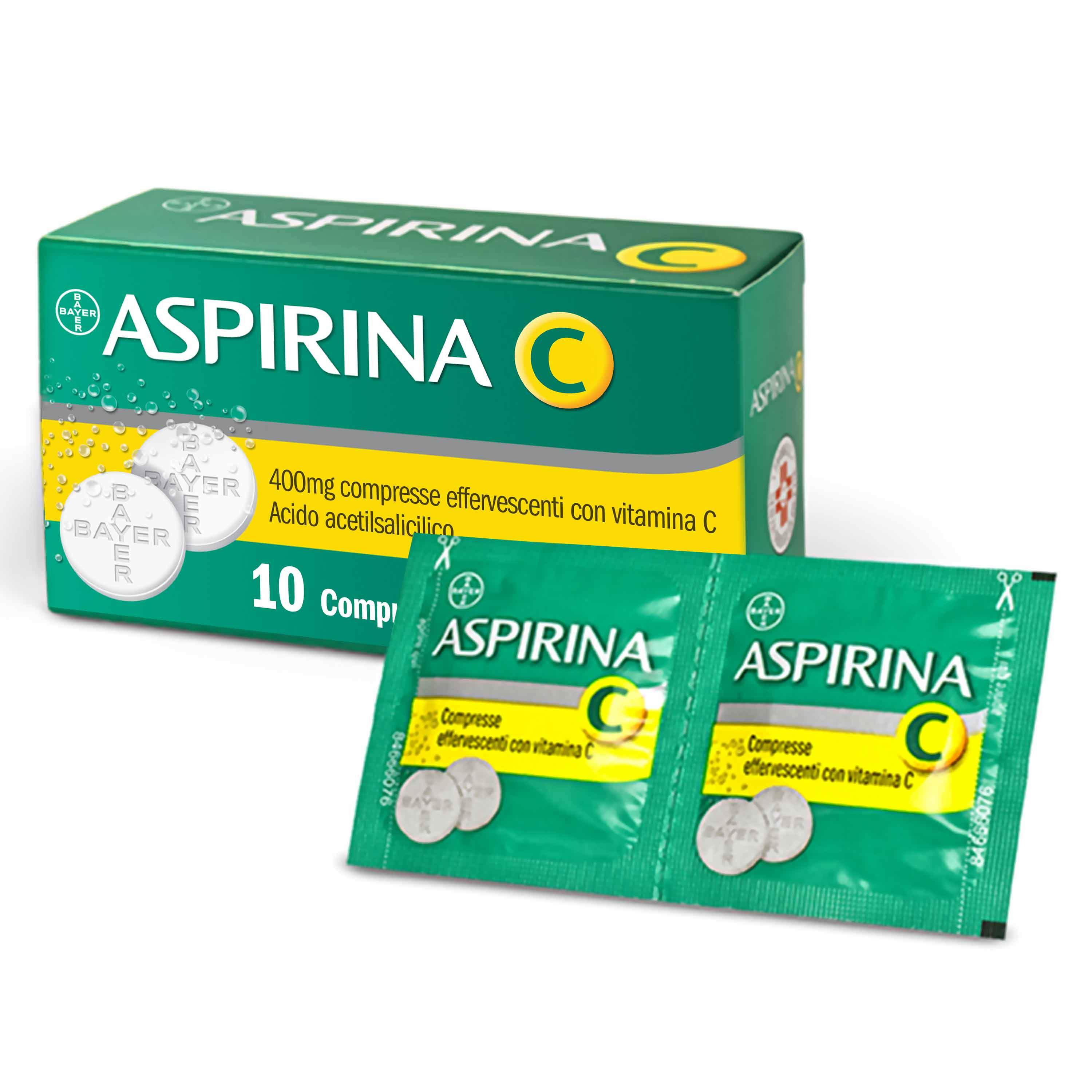 ASPIRINA C*10CPR EFF 400+240MG - Luckyfarma.it
