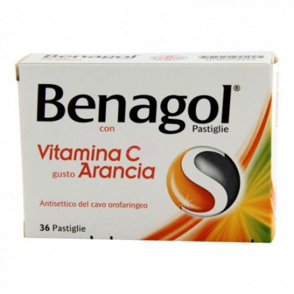 BENAGOL VIT C*36PAST ARANCIA - Luckyfarma.it