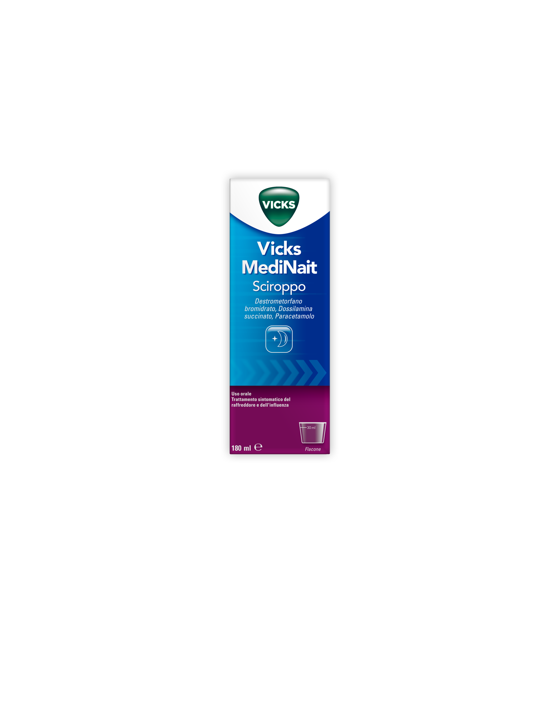 VICKS MEDINAIT*SCIR 180ML - Luckyfarma.it