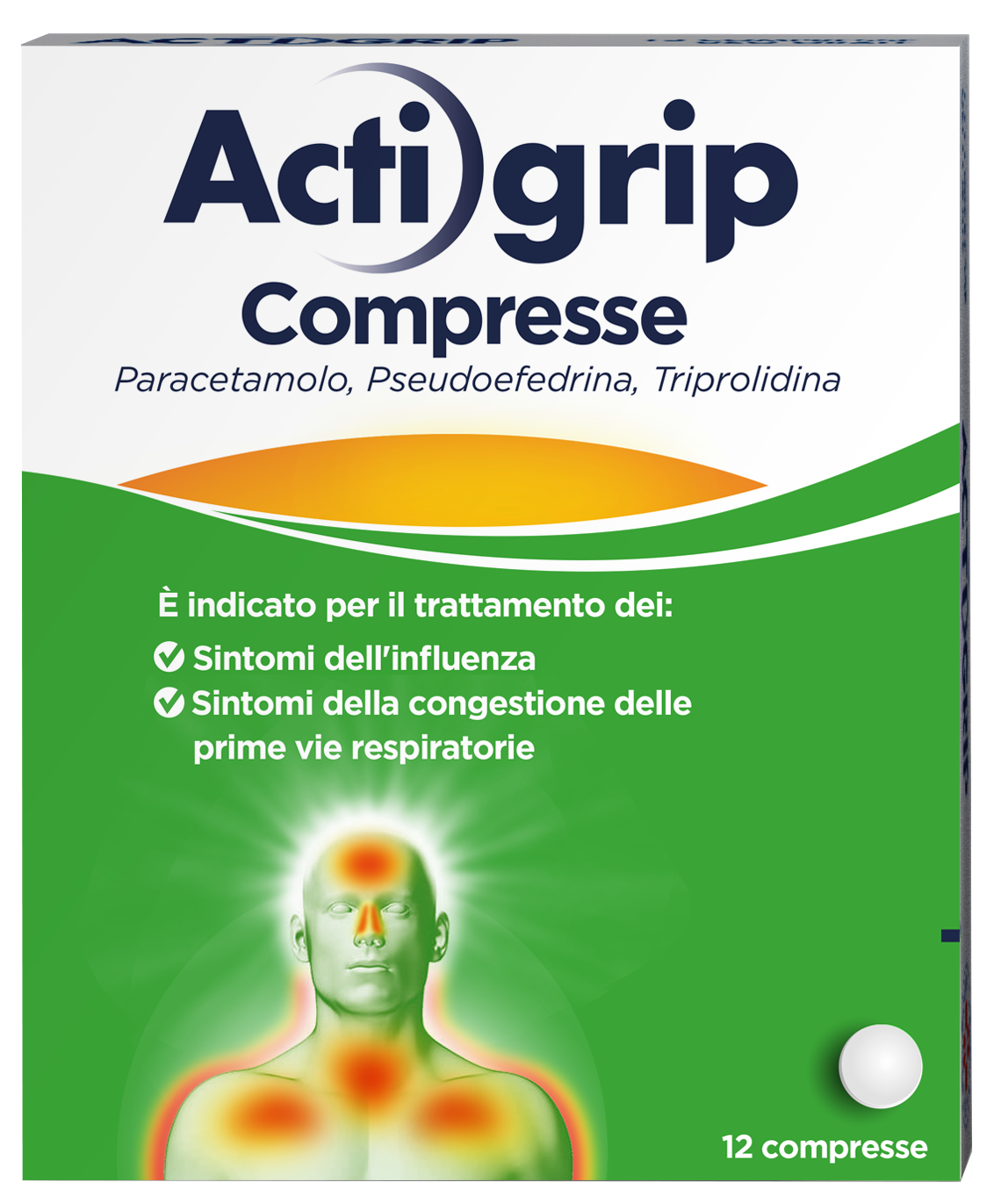 ACTIGRIP*12CPR 2,5+60+500MG - Luckyfarma.it