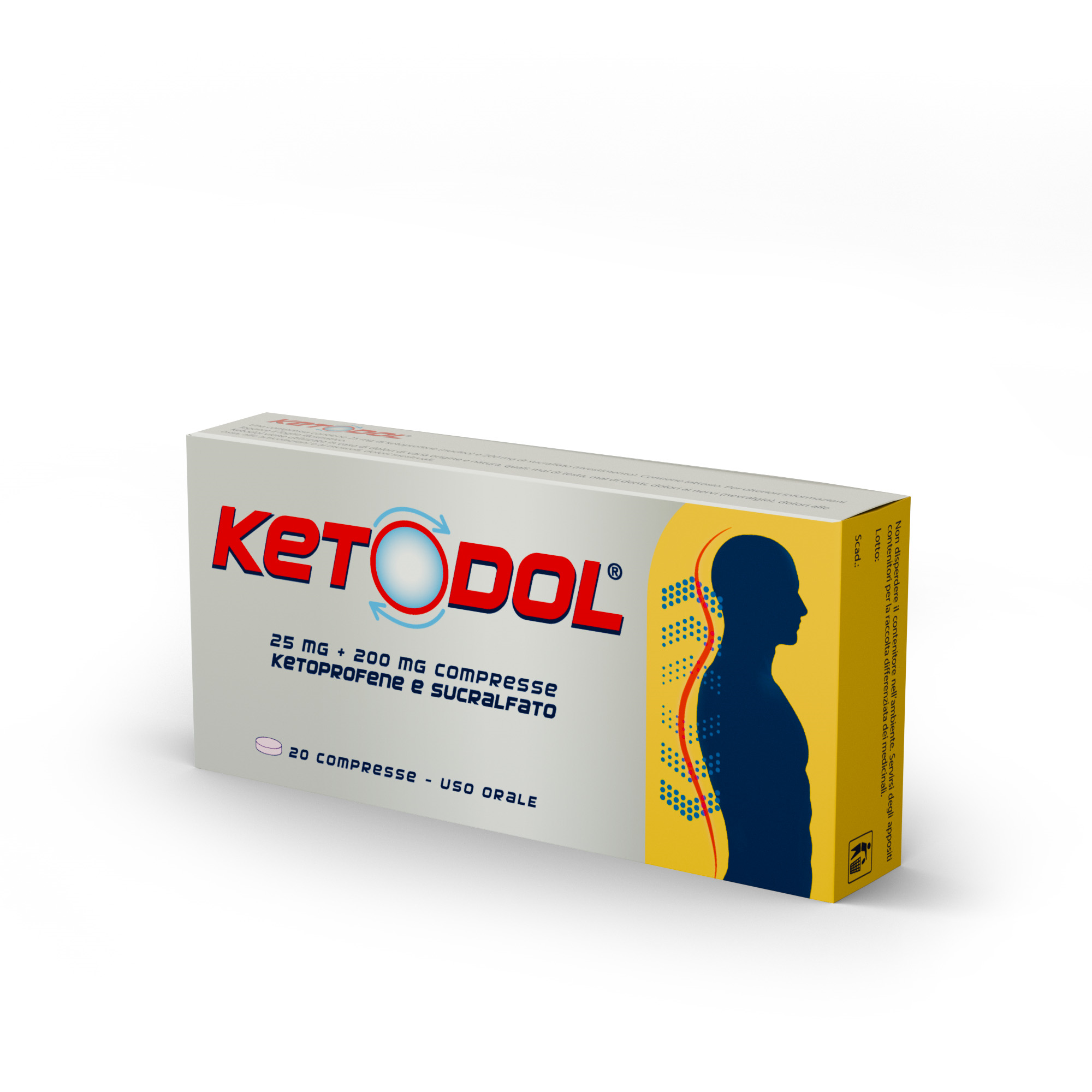 KETODOL*20CPR 25MG+200MG - Luckyfarma.it