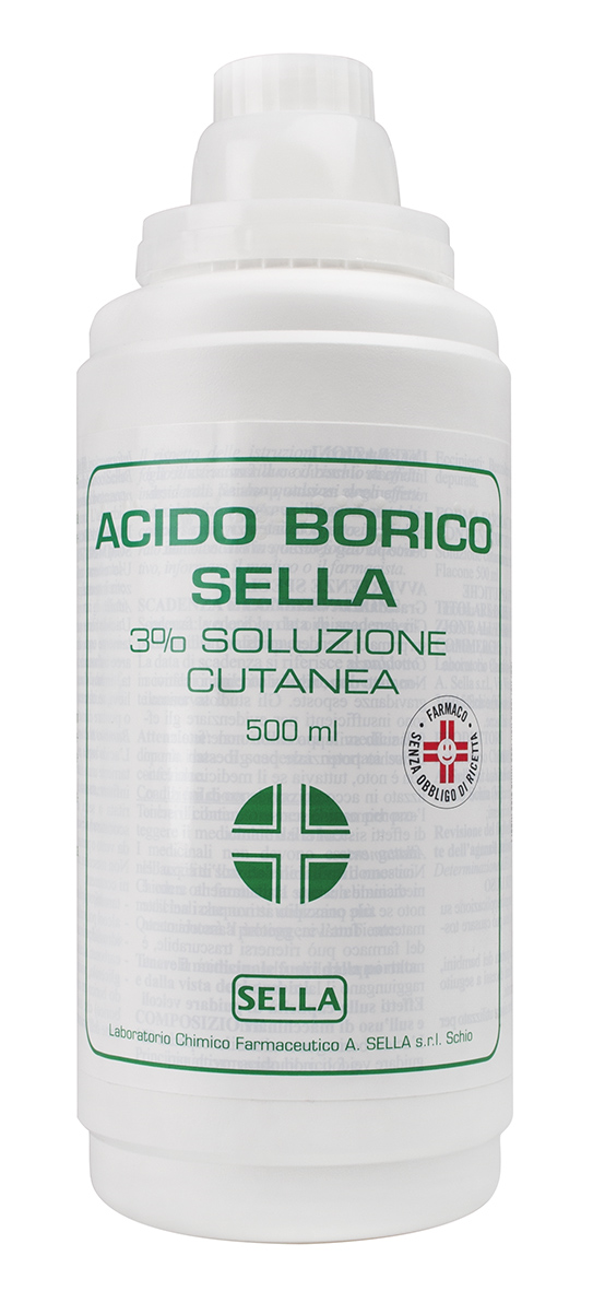 ACIDO BORICO SELLA*3% 500ML - Luckyfarma.it