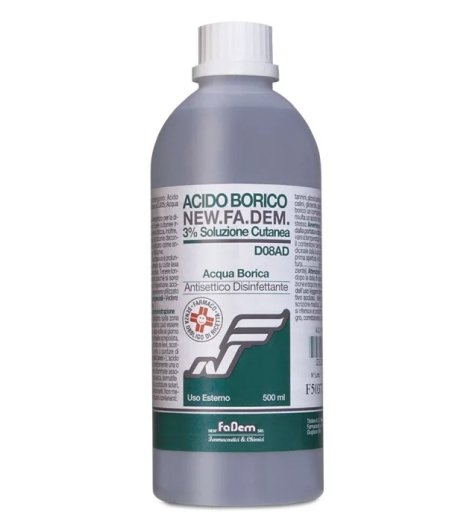 ACIDO BORICO NEW F*3% FL 500ML - Luckyfarma.it
