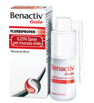 BENACTIV GOLA*SPRAY 15ML 0,25% - Luckyfarma.it