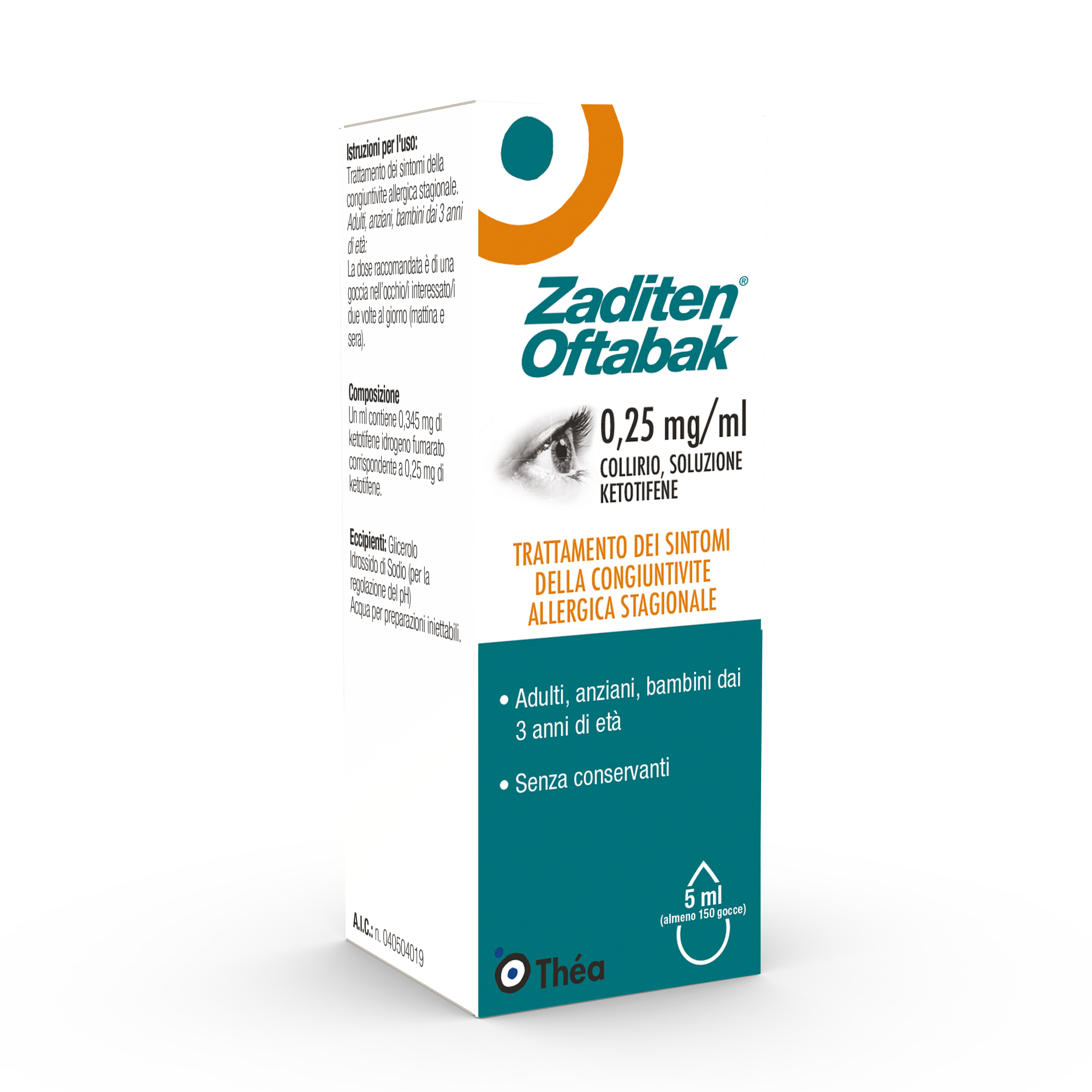 ZADITEN OFTABAK*COLL FL 5ML - Luckyfarma.it
