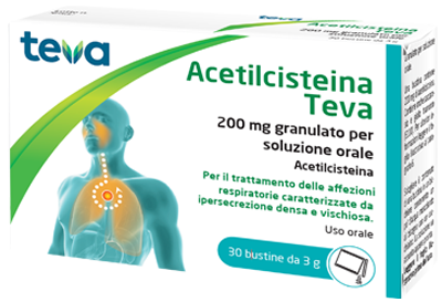 ACETILCISTEINA TEVA*30BS 200MG - Luckyfarma.it