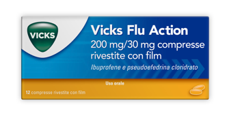 VICKS FLU ACTION*12CPR200+30MG - Luckyfarma.it