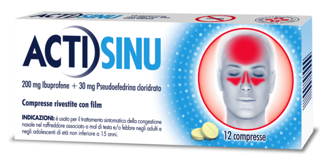 ACTISINU*12CPR 200MG+30MG - Luckyfarma.it
