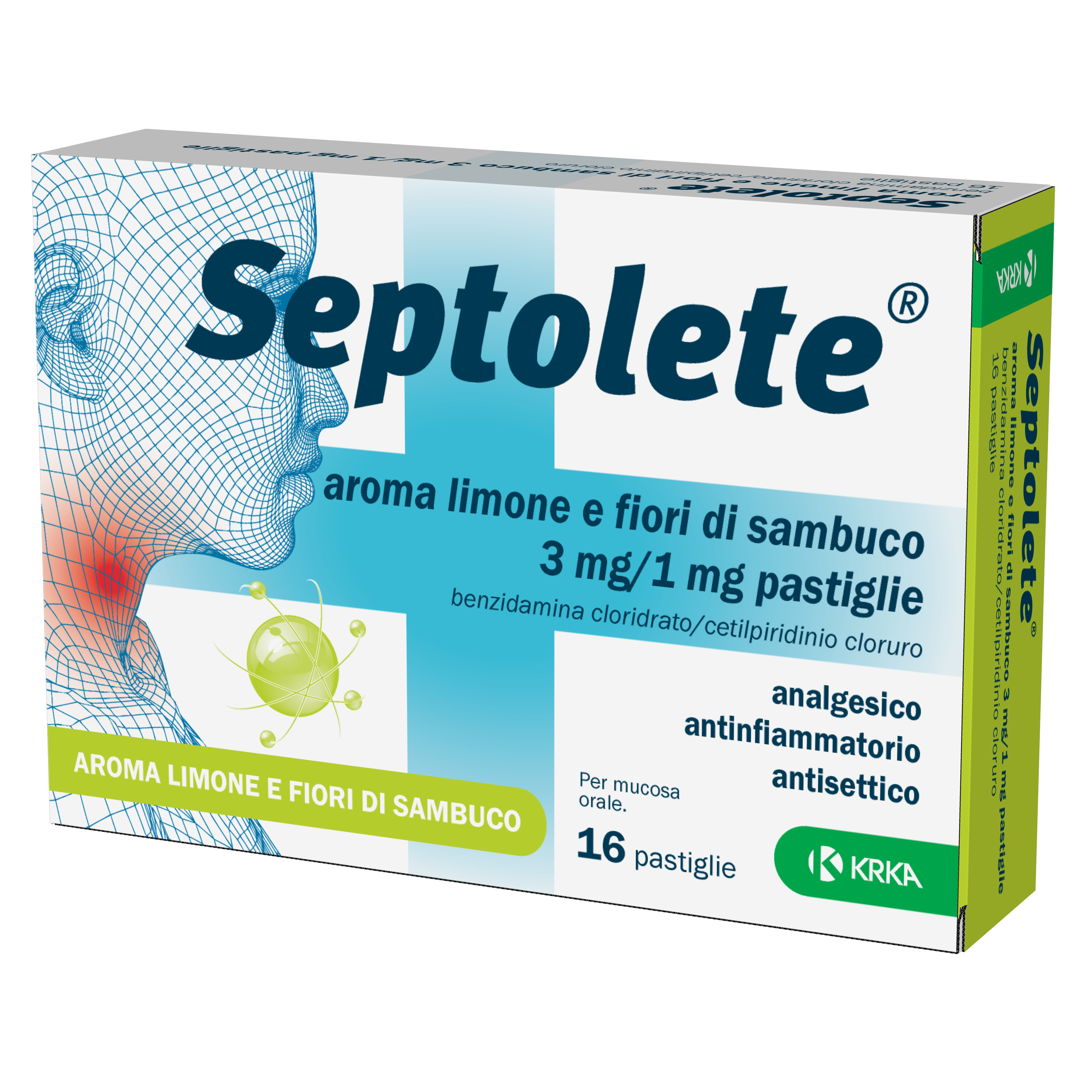 SEPTOLETE*16PAST3+1MG LIM FIOR - Luckyfarma.it