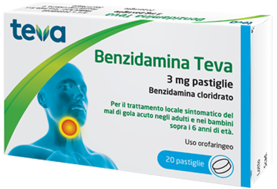 BENZIDAMINA TEVA*20PASTL 3MG - Luckyfarma.it