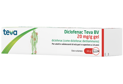 DICLOFENAC TEVA*GEL 60G 20MG/G - Luckyfarma.it