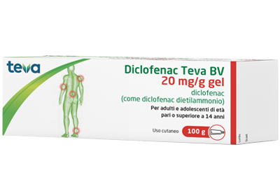 DICLOFENAC TEVA*GEL100G 20MG/G - Luckyfarma.it