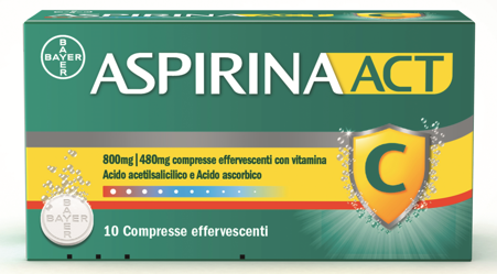 ASPIRINAACT*10CPR EFF800+480MG - Luckyfarma.it