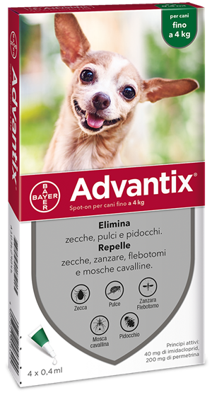 ADVANTIX SPOT ON*4PIP 0-4KG - Luckyfarma.it