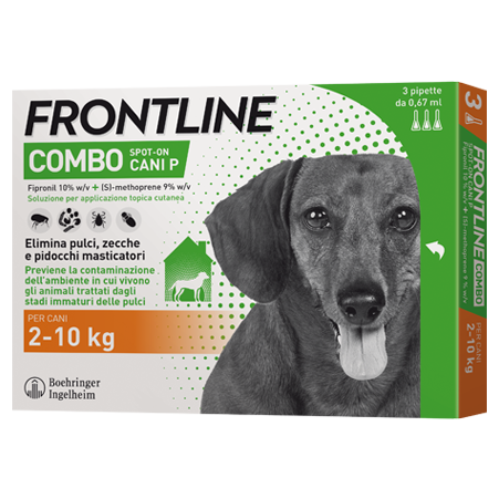 FRONTLINE COMBO*3PIP 2-10KG CA - Luckyfarma.it