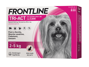 FRONTLINE TRI-ACT*3PIP 2-5KG - Luckyfarma.it