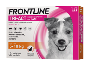 FRONTLINE TRI-ACT*3PIP 5-10KG - Luckyfarma.it