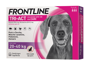 FRONTLINE TRI-ACT*3PIP 20-40KG - Luckyfarma.it