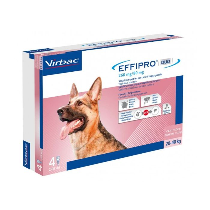 EFFIPRO DUO*4PIP 20-40KG CANI - Luckyfarma.it