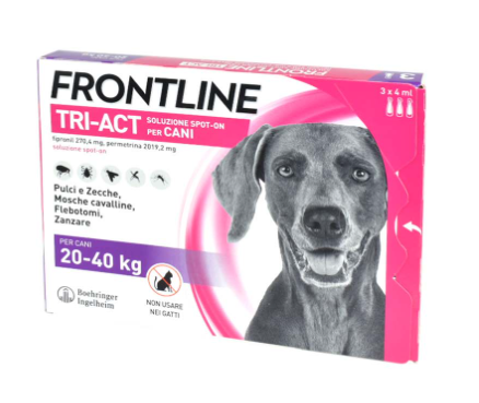 FRONTLINE TRI-ACT*3PIP 20-40KG - Luckyfarma.it