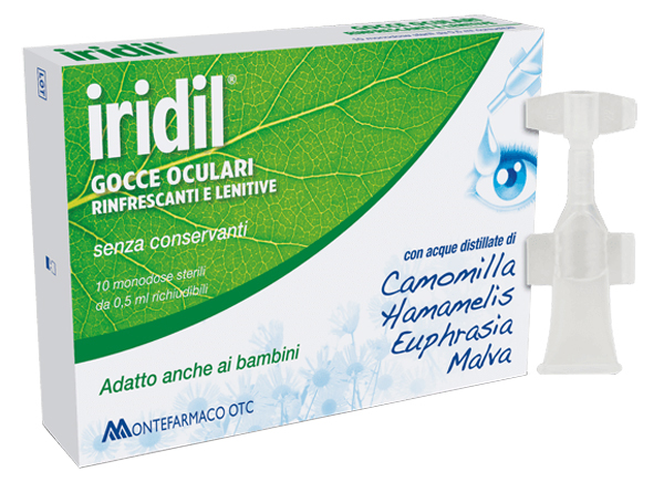 GOCCE OCULARI IRIDIL 10 AMPOLLE MONODOSE RICHIUDIBILI 0,5 ML - Luckyfarma.it