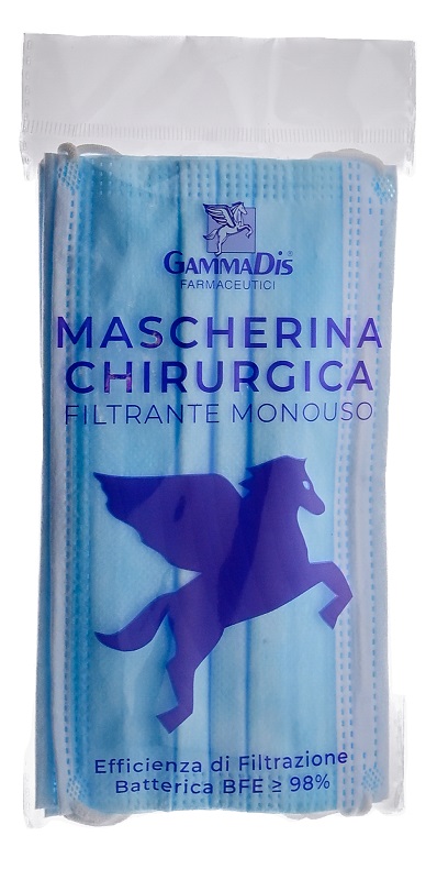 MASCHERINA CHIRURGICA 3 PEZZI GAMMADIS - Luckyfarma.it
