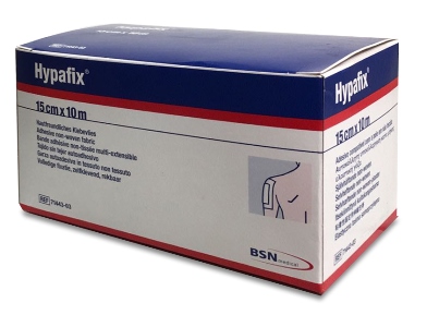 FASCIA AUTOADESIVA PER FISSAGGIO CATETERI E MEDICAZIONI HYPAFIX IN TESSUTO NON TESSUTO DI POLIESTERE ELASTICO ACRILICO SENZA RESINE E GOMME NATURALI 15X1000CM - Luckyfarma.it