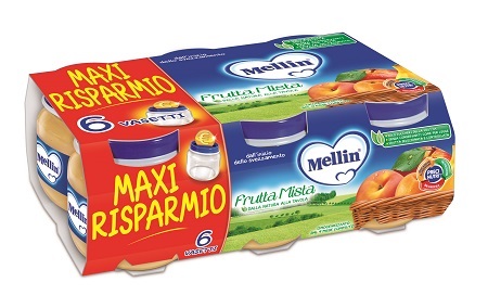 MELLIN OMOGENEIZZATO FRUTTA MISTA 100 G 6 PEZZI - Luckyfarma.it
