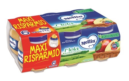 MELLIN OMOGENEIZZATO MELA 100 G 6 PEZZI - Luckyfarma.it