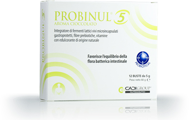 PROBINUL 5 12 BUSTINE 5 G AROMA CIOCCOLATO - Luckyfarma.it