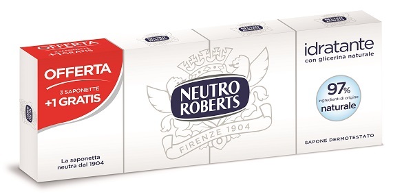 NEUTRO ROBERTS SAPONE SOLIDO 4 PEZZI 100 G - Luckyfarma.it
