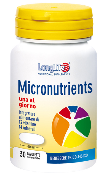 LONGLIFE MICRONUTRIENTS 30 TAVOLETTE - Luckyfarma.it