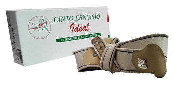 CINTO ERNIARIO IDEAL IN TESSUTO ELASTICO FORTE DESTRO GRIGIO FRANGIATO 105CM - Luckyfarma.it