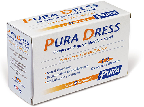 GARZA IDROFILA PURA DRESS 18X40CM 12 PEZZI - Luckyfarma.it