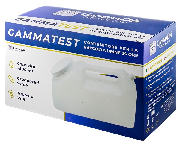 CONTENITORE STERILE PER LA RACCOLTA URINA GAMMASI 24H 2500 ML GAMMADIS - Luckyfarma.it