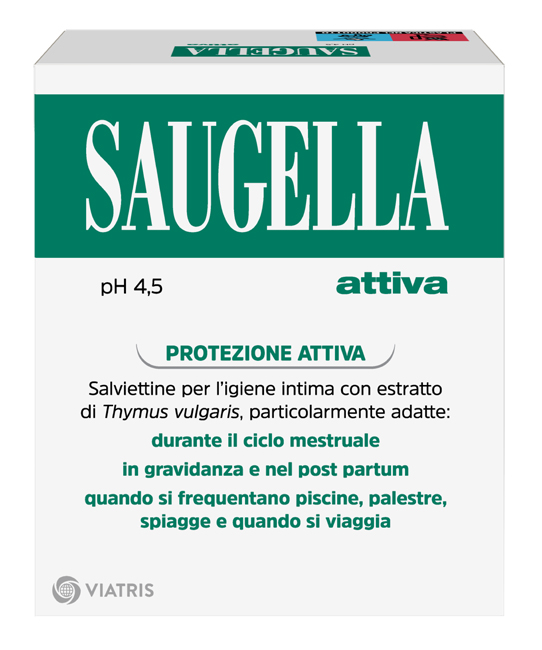 SAUGELLA ATTIVA SALVIETTINE DETERGENTI 10 BUSTINE - Luckyfarma.it