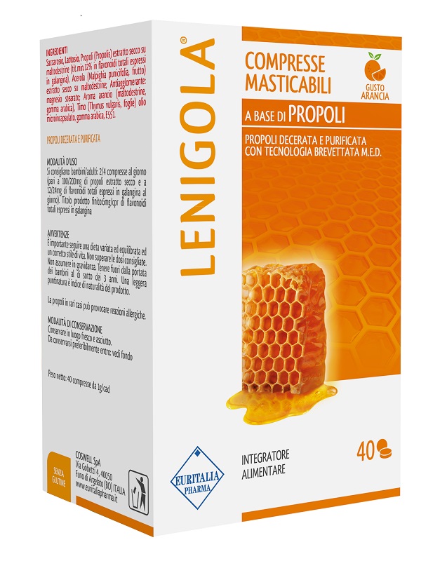 LENIGOLA COMPRESSE MASTICABILI ARANCIA 40 COMPRESSE - Luckyfarma.it