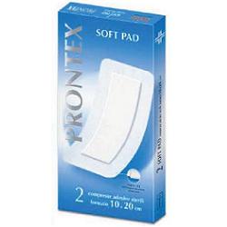 GARZA COMPRESSA PRONTEX SOFT PAD AUTOADESIVA 10X20CM 2 PEZZI - Luckyfarma.it