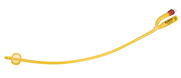 CATETERE FOLEY A MEDIA PERMANENZA  RUSCH GOLD PLUS A 2 VIE IN SILKOLATEX LATTICE-SILICONE PER ADULTO CH16 LUNGHEZZA 40 CM PUNTA CILINDRICA A 2 FORI PALLONCINO 30-50 ML 1 PEZZO - Luckyfarma.it
