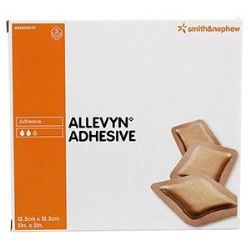 MEDICAZIONE IDROCELLULARE ADESIVA STERILE ALLEVYN ADHESIVE ALTAMENTE ASSORBENTE IN SCHIUMA DI POLIURETANO A STRUTTURA TRISTRATIFICATA 12,5X12,5CM 3 PEZZI - Luckyfarma.it