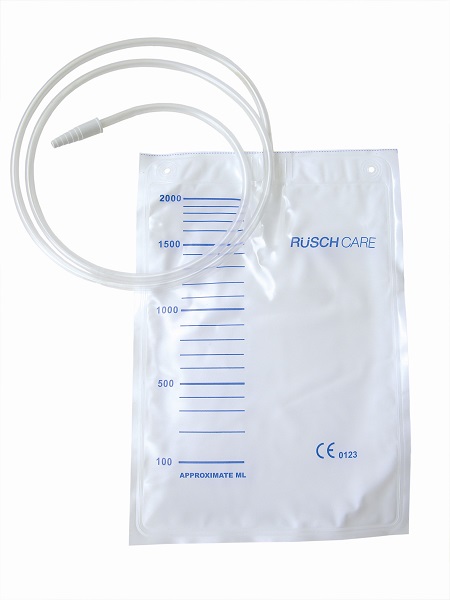 SACCA DI DRENAGGIO LETTO PER INCONTINENZA 2000ML IN PVC CON TUBO DI RACCORDO 90CM DIAMETRO 5X7MM MONOUSO 30 PEZZI - Luckyfarma.it
