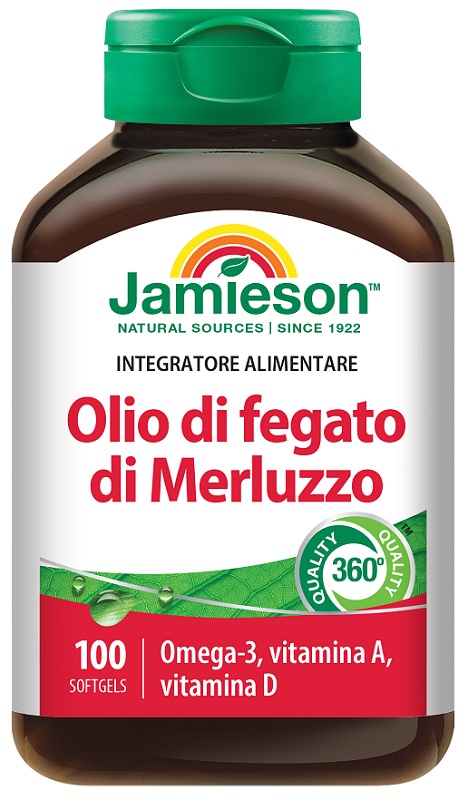 OLIO DI FEGATO DI MERLUZZO 100 PERLE - Luckyfarma.it