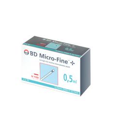 SIRINGA INSULINA BECTON DICKINSON 0,5 ML 100 UI AGO GAUGE 29 30 PEZZI - Luckyfarma.it