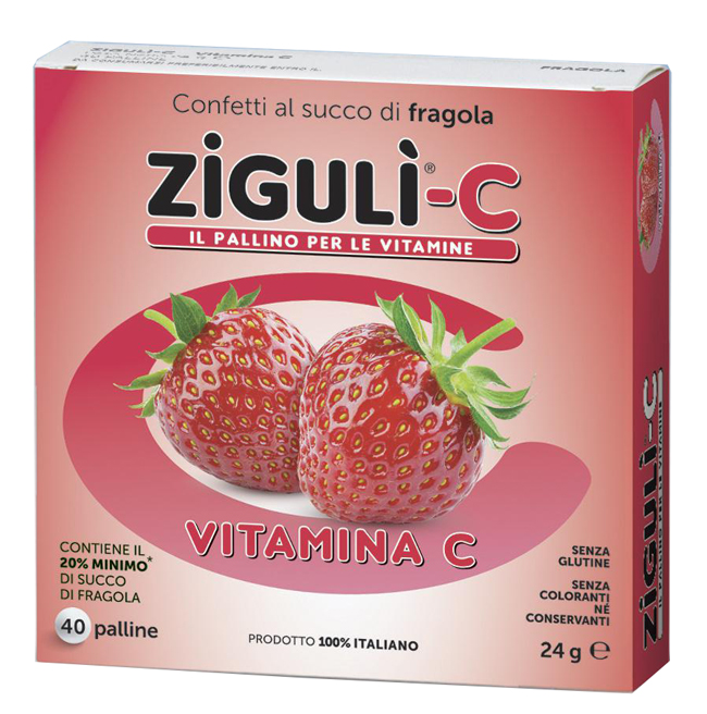 ZIGULI C FRAGOLA 40 CONFETTI 24 G - Luckyfarma.it