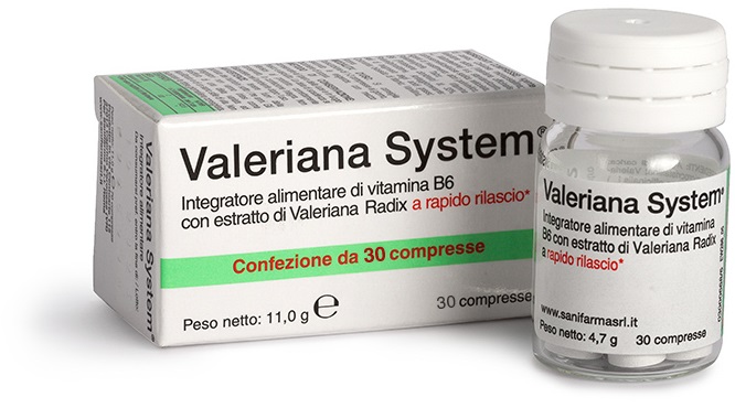 VALERIANA SYSTEM 30 COMPRESSE - Luckyfarma.it
