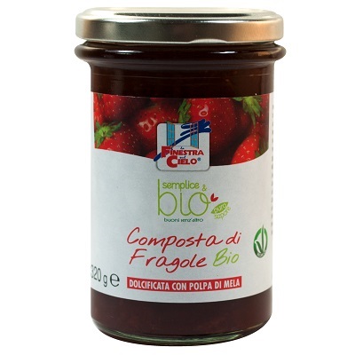 COMPOSTA DI FRAGOLE CON POLPA DI MELA BIO 320 G - Luckyfarma.it