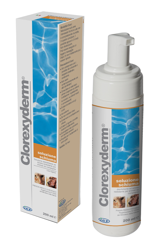 CLOREXYDERM SOLUZIONE SCHIUMA 200 ML - Luckyfarma.it