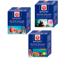 TAPPO AURICOLARE IN SILICONE PIC SPORT PER ADULTI 2 PEZZI - Luckyfarma.it